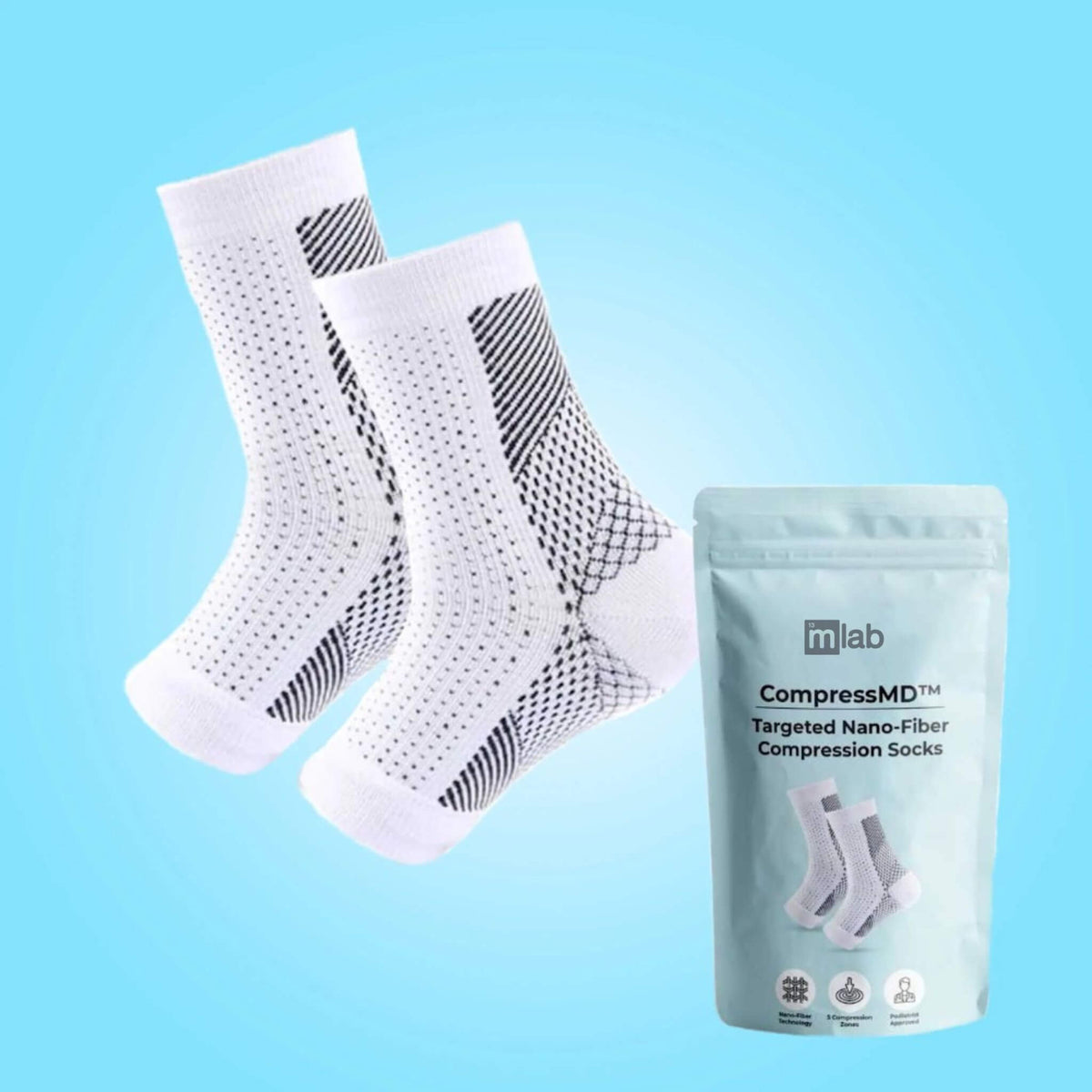 CompressMD™️ - Targeted Nano-Fiber Compression Socks