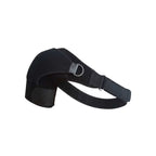Black shoulder brace on a white background